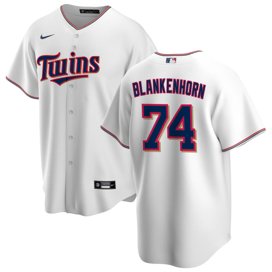 Nike Men #74 Travis Blankenhorn Minnesota Twins Baseball Jerseys Sale-White